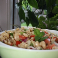 Image of Cold Pasta Salad With Fresh Herb Vinaigrette Recipe, Group Recipes