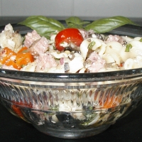 Image of Kitchen Sink Pasta Salad Recipe, Group Recipes