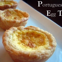 portuguese egg tart with frozen puff pastry