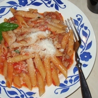 Image of Chunky Pasta With Sausage Tomatoes And Cream Recipe, Group Recipes
