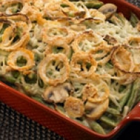 Image of Fontina And Spicy Onion Green Bean Casserole Recipe, Group Recipes