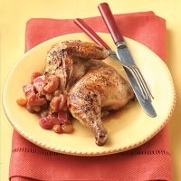 Image of Spiced Cornish Hens With Rhubarb Chutney Recipe, Group Recipes