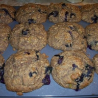 Image of Low-fat Sugar Free Blueberry Apple Banana Oatmeal Muffins Recipe, Group Recipes