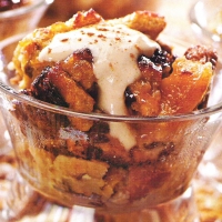 Image of Apple-raisin Bread Pudding With Cream Soda Sauce Recipe, Group Recipes