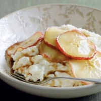 Image of Amaretto Apples With White Chocolate Risotto Recipe, Group Recipes