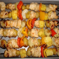 Image of Summertime Sweet Chicken Kabobs Recipe, Group Recipes