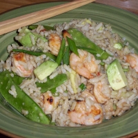 Image of Shrimp And Pea Pod Rice Bowl Recipe, Group Recipes