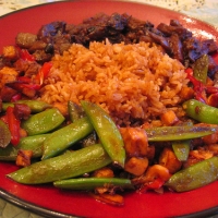 Image of Vegetable Paella With Spicy Garlic Sauce Recipe, Group Recipes