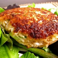 Image of Crab Cakes With Creamy Caper Sauce Recipe, Group Recipes