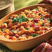 Image of Chicken Casserole With Pasta Tomato And Broccoli Recipe, Group Recipes