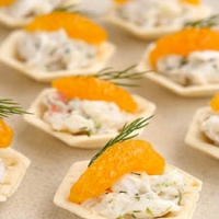 Image of Crab Dill With Mandarin Shortcrust Cups Recipe, Group Recipes