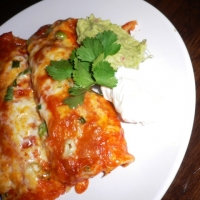 Image of Shredded Beef Enchiladas With Red Chili Sauce Recipe, Group Recipes