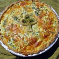 Image of Shamrock Spinach Quiche Recipe, Group Recipes