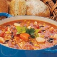 Image of Southwestern Chicken Barley Soup Recipe, Group Recipes
