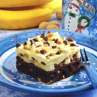 Image of Banana Cream Brownie Dessert Recipe, Group Recipes