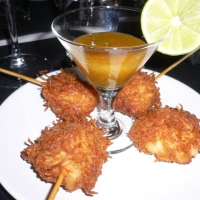 Image of Coconut Shrimp Lollypops With Apricot Ginger Dipping Sauce Recipe, Group Recipes