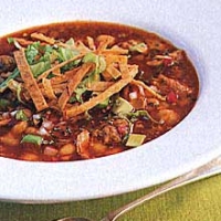 Image of Chorizo And Shrimp Pozole With Numex Red Chiles And Green Chile Sauce Recipe, Group Recipes