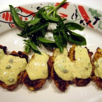 Image of Spicy Chicken Cakes With Aioli Remoulade Recipe, Group Recipes