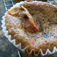 Image of Banana - Berry Rhubarb Muffins Recipe, Group Recipes