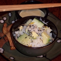 Image of California Roll Salad With Wasabi Ginger Dressing Recipe, Group Recipes