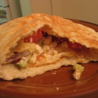 Image of Greek Egg Salad Pita Sandwiches Recipe, Group Recipes