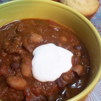 Image of Ancho And Chipotle Chili With Cannellini And Black Beans Recipe, Group Recipes