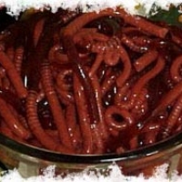 Halloween Party Food Slimy Worms Recipe