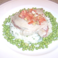 Image of Tuna With Salsa On Coriander Rice Recipe, Group Recipes