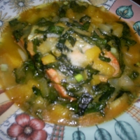 Image of Pineapple Bechamel With Bonito Poached Salmon And Spinach Recipe, Group Recipes