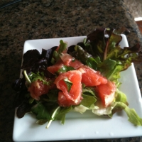 Image of Arugula/tango/oak/sweet Gem Lettuce Salad With Grapefruit With A Lemon-honey Dressing Recipe, Group Recipes