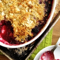 Image of Apple And Mixed Berry Crumble Recipe, Group Recipes