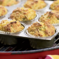 Image of Grilled Roasted Bacon And Scallion Corn Muffins Recipe, Group Recipes