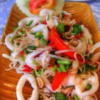 Image of Yam Pla Muek Spicy Squid Salad Recipe, Group Recipes