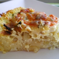 Image of Onion And Wild Garlic Quiche With Parmesan In A Couscous Crust Recipe, Group Recipes