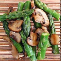 Image of Asparugus With Mushroom Ragout Recipe, Group Recipes