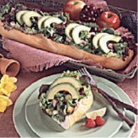 Image of Avocado Chicken Turkey Salad In Bread Baskets Recipe, Group Recipes