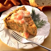 Image of Tasty Salmon Pie With Dill Sauce Recipe, Group Recipes