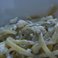 Image of Fettuccine With Gorgonzola Cheese Sauce Recipe, Group Recipes
