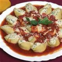 Image of Vegetable-filled Shells With Homemade Sauce Recipe, Group Recipes