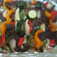Image of Elaines Beef And Veggie Shishkebabs Recipe, Group Recipes