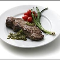 Image of Strip Steaks With Tequila-avocado Sauce Recipe, Group Recipes