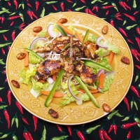 Image of Spicy Sour Chicken Salad Recipe, Group Recipes