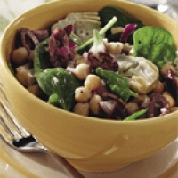 Image of Artichoke Chickpea Spinach Salad Recipe, Group Recipes