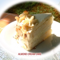 Image of Almond Whipping Cream Cake Recipe, Group Recipes