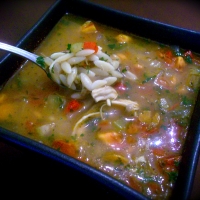 Image of Chicken & Herb Orzo Soup With Veggies Recipe, Group Recipes