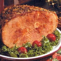 Image of Apricot Baked Ham Diabetic Friendly Recipe, Group Recipes
