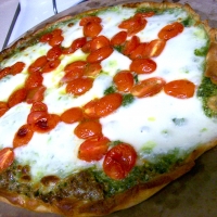 Image of Pesto Margherita Pizza Recipe, Group Recipes