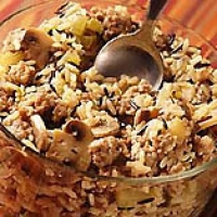 Image of Sausage And Wild Rice Casserole Recipe, Group Recipes