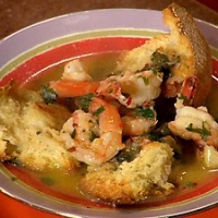 Image of Shrimp And Bread Bowls And Olive Pesto Dressed Tomatoes Recipe, Group Recipes