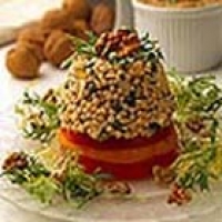 Image of California Walnut Couscous Tuna Tower Recipe, Group Recipes